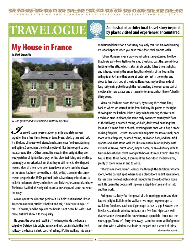 March Newsletter My House in France